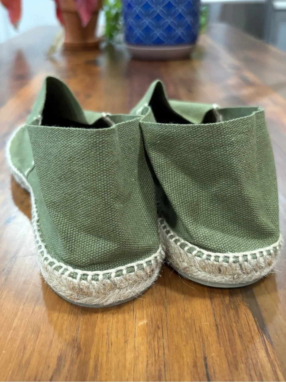 DIEGOS® - Olive Green Classic Made in Spain Espadrilles - Size 39 (8.5) NEW